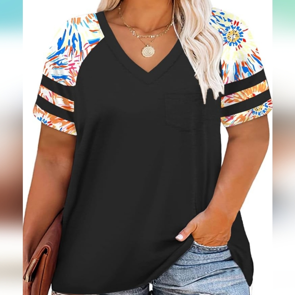 Super cute summer V-Neck T-Shirt